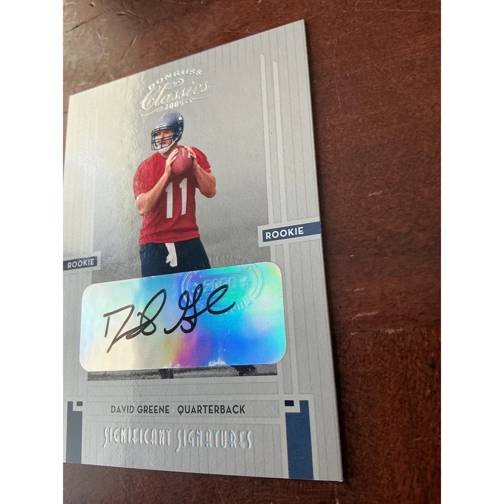 2005 Donruss Classics David Greene Rookie Auto 28/50 Significant Signatures 223